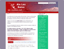 Tablet Screenshot of aix-les-bains.ski-station.net